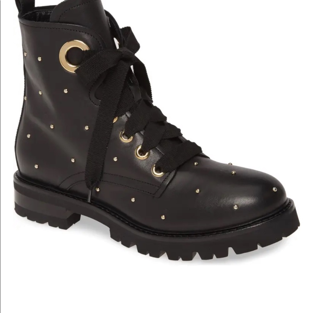 AGL Studded combat boot size 10